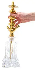 Connecting hookah stem with the base