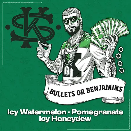 Shisha Kartel Bullets Or Benjamins character with logo