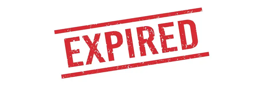 Stamp that reads "EXPIRED"